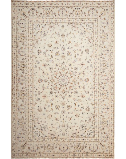 Tappeto Kashan Persia bianco verde 200x307