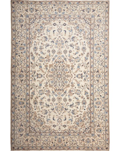 Tappeto Kashan Persia beige grigio 190x296