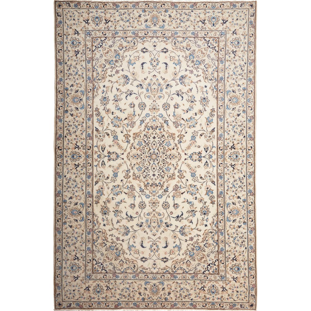 Tappeto Kashan Persia beige grigio 190x296 Tappeto Kashan Persia beige grigio 190x296
