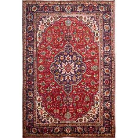 Tappeto Tabriz Persia marrone giallo 207x309