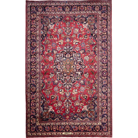 Tappeto Mashad Persia marrone grigio 204x325