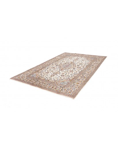 Tappeto Kashan Persia bianco marrone 200x298