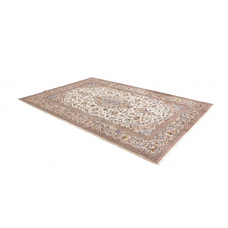 Tappeto Kashan Persia bianco marrone 200x298