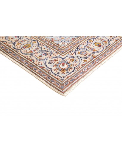 Tappeto Kashan Persia bianco marrone 200x298
