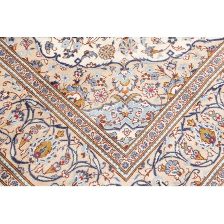 Tappeto Kashan Persia bianco marrone 200x298