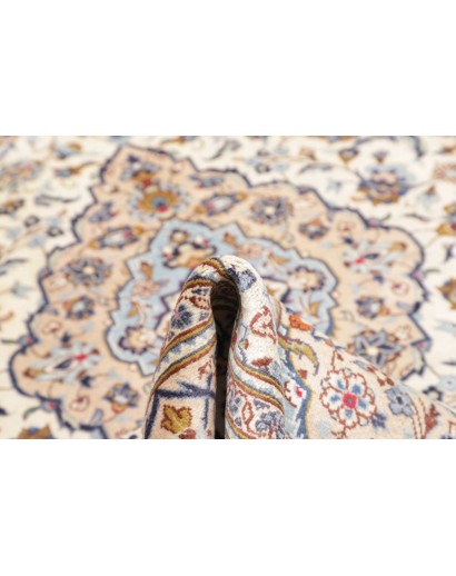 Tappeto Kashan Persia bianco marrone 200x298