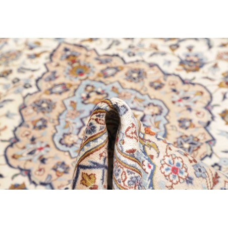 Tappeto Kashan Persia bianco marrone 200x298