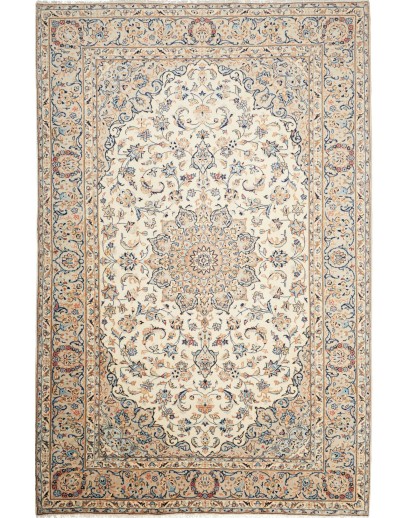 Tappeto Kashan Persia beige grigio 202x295