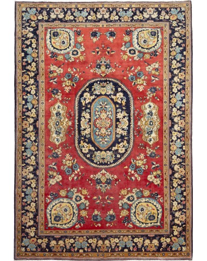 Tappeto Sarough Persia rosso giallo 202x295