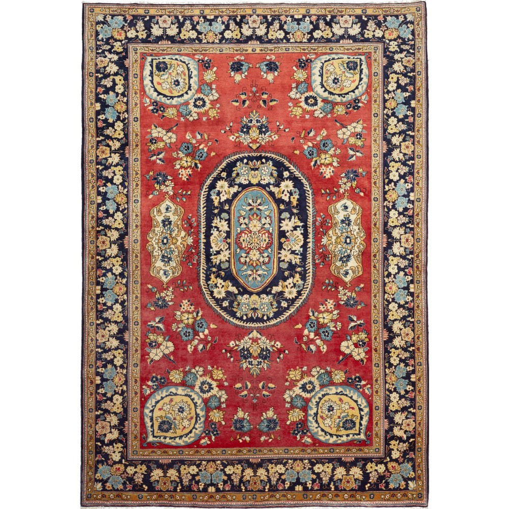 Tappeto Sarough Persia rosso giallo 202x295 Tappeto Sarough Persia rosso giallo 202x295