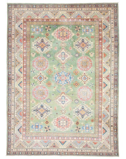 Tappeto Kazak Afghanistan beige bianco 199x280