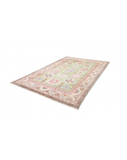 Tappeto Kazak Afghanistan beige bianco 199x280