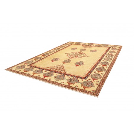 Tappeto Kazak Fine Pakistan marrone verde 273x362