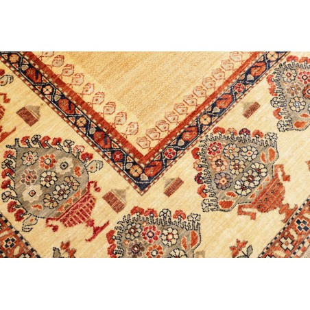 Tappeto Kazak Fine Pakistan marrone verde 273x362