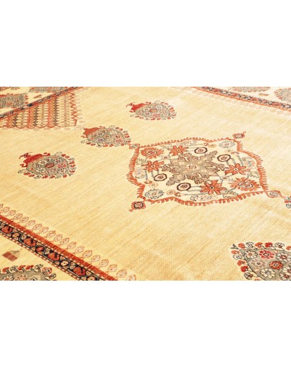 Tappeto Kazak Fine Pakistan marrone verde 273x362