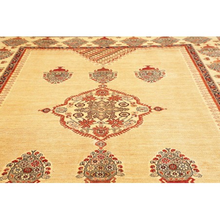 Tappeto Kazak Fine Pakistan marrone verde 273x362