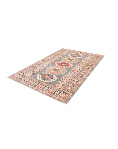 Tappeto Kazak Fine Pakistan beige azzurro 148x212