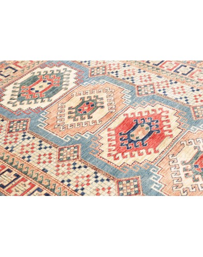 Tappeto Kazak Fine Pakistan beige azzurro 148x212