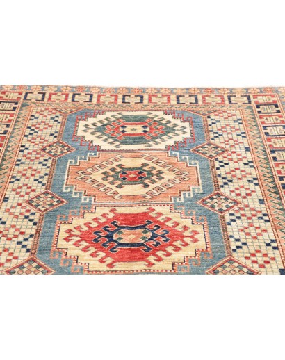 Tappeto Kazak Fine Pakistan beige azzurro 148x212