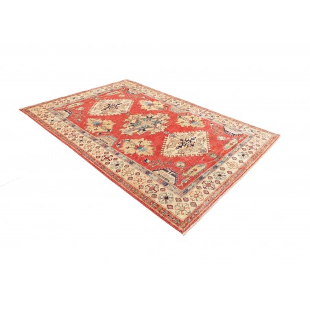 Tappeto Kazak Fine Pakistan marrone giallo 171x239
