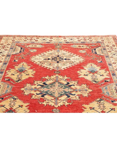 Tappeto Kazak Fine Pakistan marrone giallo 171x239