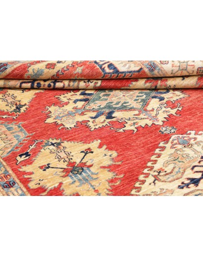 Tappeto Kazak Fine Pakistan marrone giallo 171x239