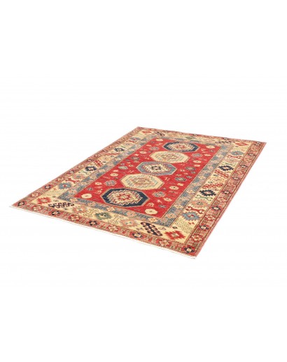 Tappeto Kazak Fine Pakistan marrone grigio 148x191