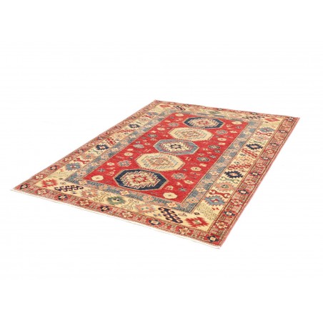 Tappeto Kazak Fine Pakistan marrone grigio 148x191