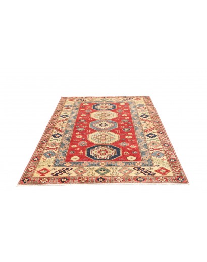 Tappeto Kazak Fine Pakistan marrone grigio 148x191