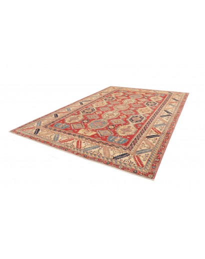 Tappeto Kazak Fine Pakistan marrone grigio 268x370