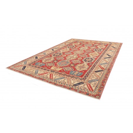 Tappeto Kazak Fine Pakistan marrone grigio 268x370