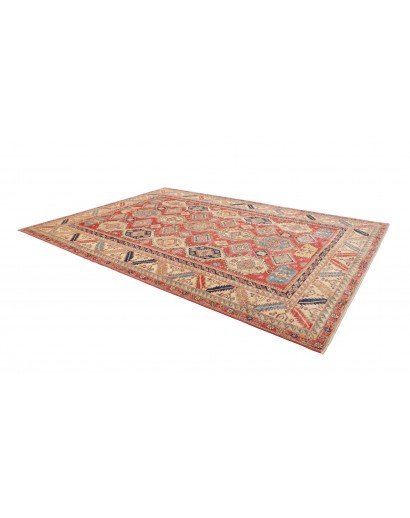 Tappeto Kazak Fine Pakistan marrone grigio 268x370