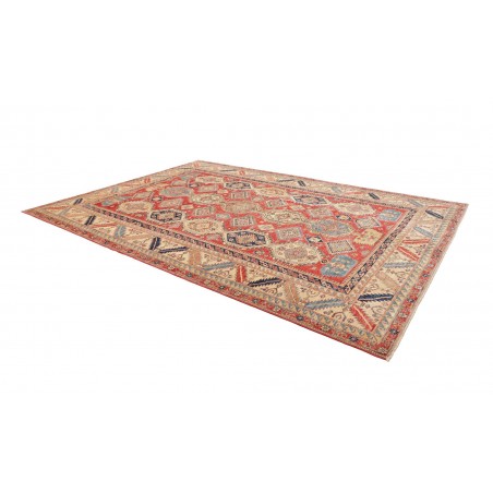 Tappeto Kazak Fine Pakistan marrone grigio 268x370