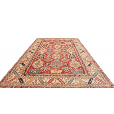 Tappeto Kazak Fine Pakistan marrone grigio 268x370