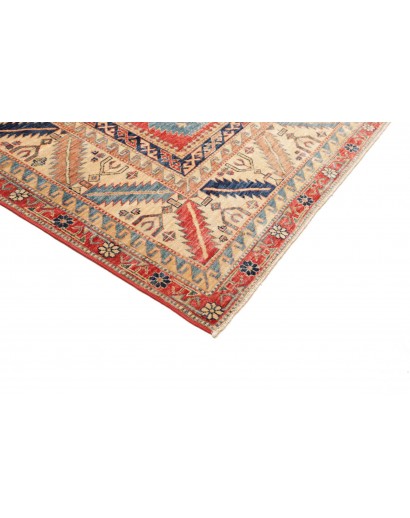 Tappeto Kazak Fine Pakistan marrone grigio 268x370