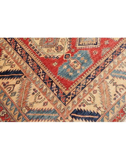 Tappeto Kazak Fine Pakistan marrone grigio 268x370