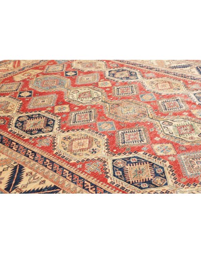Tappeto Kazak Fine Pakistan marrone grigio 268x370
