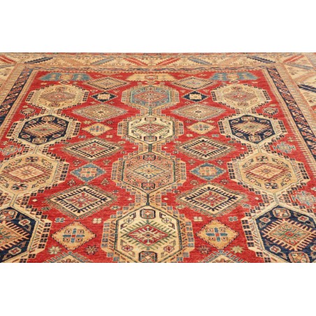Tappeto Kazak Fine Pakistan marrone grigio 268x370