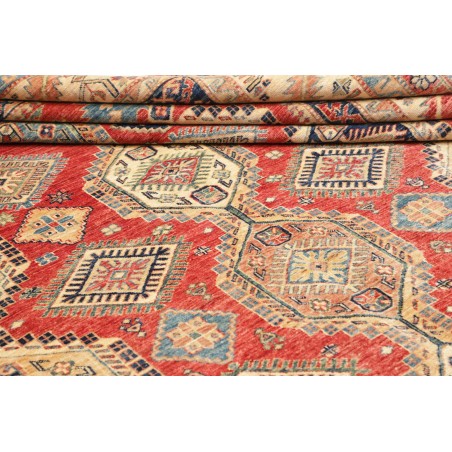 Tappeto Kazak Fine Pakistan marrone grigio 268x370