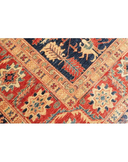 Tappeto Kazak Fine Pakistan marrone grigio 249x303
