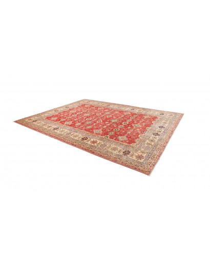 Tappeto Kazak Fine Pakistan marrone giallo 278x354