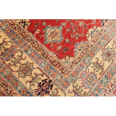 Tappeto Kazak Fine Pakistan marrone giallo 278x354