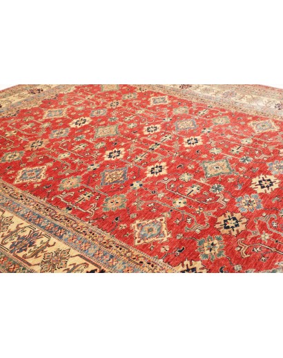 Tappeto Kazak Fine Pakistan marrone giallo 278x354