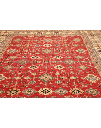 Tappeto Kazak Fine Pakistan marrone giallo 278x354
