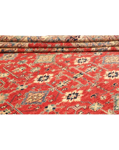 Tappeto Kazak Fine Pakistan marrone giallo 278x354