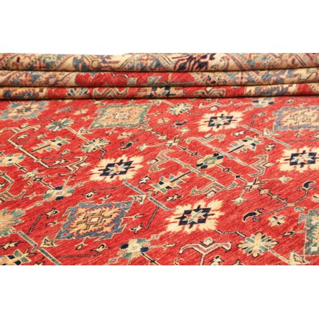 Tappeto Kazak Fine Pakistan marrone giallo 278x354