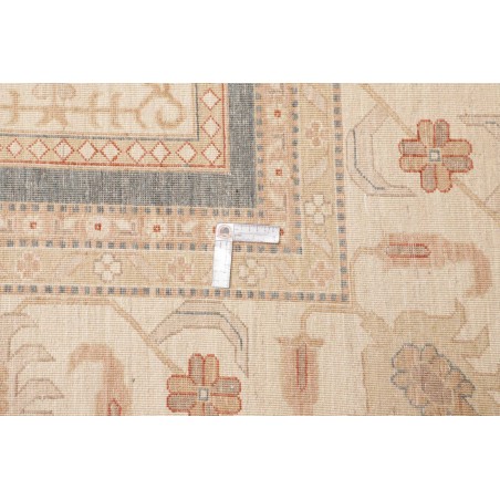 Tappeto Bakhteari Pakistan bianco azzurro 302x392