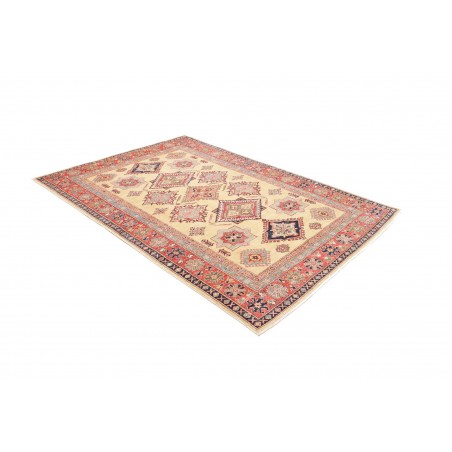 Tappeto Kazak Fine Pakistan marrone grigio 168x233