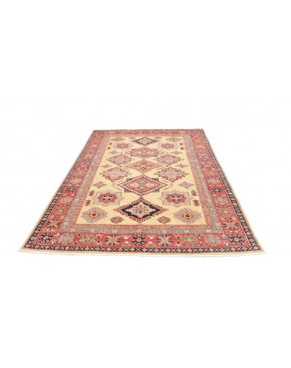 Tappeto Kazak Fine Pakistan marrone grigio 168x233
