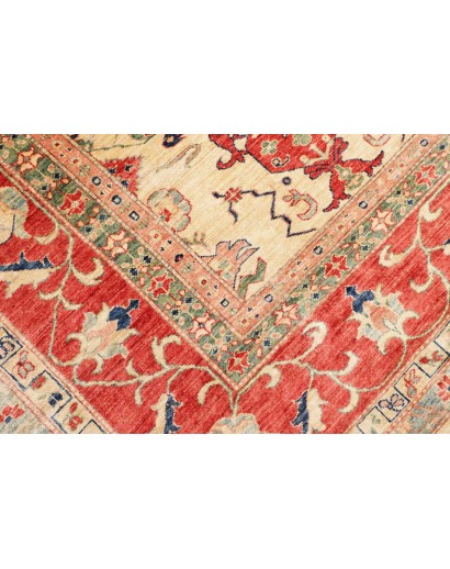 Tappeto Kazak Fine Pakistan giallo marrone 308x375